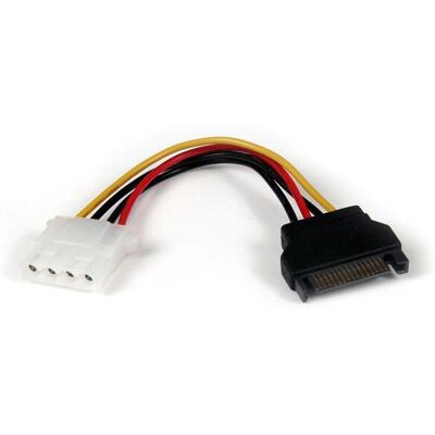 StarTech.com LP4SATAFM6IN Internal SATA Power Cable - 0.1524 m StarTech.com LP4SATAFM6IN Internal SATA Power Cable - 0.1524 m