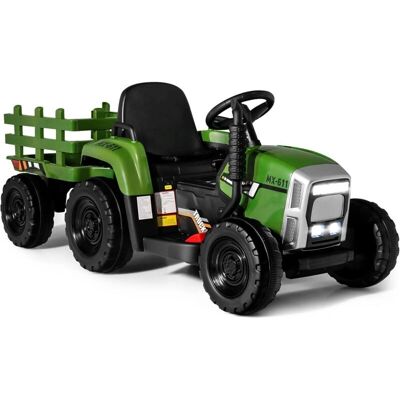 Tractor eléctrico Costway con remolque - 3 velocidades para niños Verde Tractor eléctrico Costway con remolque - 3 velocidades para niños Verde