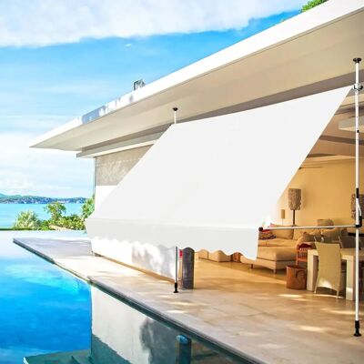 Costway - 350 cm Klemmmarkise - Beige - Awning Costway - 350 cm Klemmmarkise - Beige - Awning