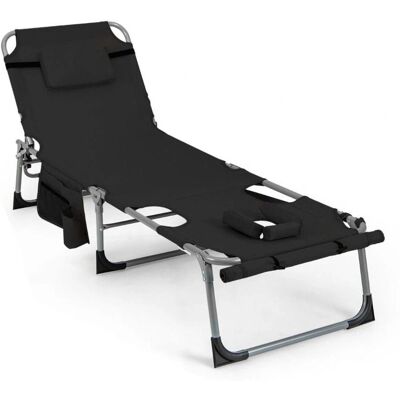Costway - Sonnenliege Gesichtsöffnung - 5-Verstellbare Rückenlehnenpositionen - 180 kg Tragfähigkeit - Outdoor sun lounger Costway - Sonnenliege Gesichtsöffnung - 5-Verstellbare Rückenlehnenpositionen - 180 kg Tragfähigkeit - Outdoor sun lounger
