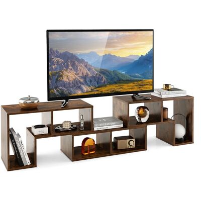 Soporte de TV Costway - 3 Piezas de Madera Marrón - Hasta 65" Soporte de TV Costway - 3 Piezas de Madera Marrón - Hasta 65"