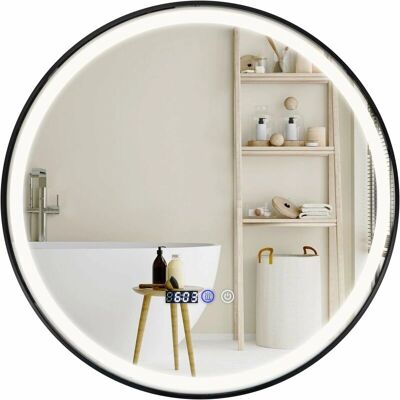 Miroir de Salle de Bain Costway - Anti-buée, LED, Mémoire, 60cm - Publicité Miroir de Salle de Bain Costway - Anti-buée, LED, Mémoire, 60cm - Publicité