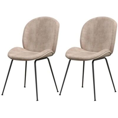 Ensemble de Chaises de Salle à Manger Costway - Velours Moderne - Support 150kg - Publicité Ensemble de Chaises de Salle à Manger Costway - Velours Moderne - Support 150kg - Publicité