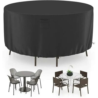 Funda para Mesa de Jardín Redonda Costway 158/183/213cm - Impermeable Funda para Mesa de Jardín Redonda Costway 158/183/213cm - Impermeable