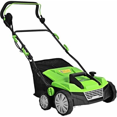 Costway Descompactador de Césped 2 en 1 - Verde Costway Descompactador de Césped 2 en 1 - Verde