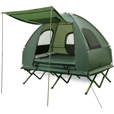 Costway - 5-in-1 - 194x145x187 cm - 2-personnes - Tente de camping - Publicité Costway - 5-in-1 - 194x145x187 cm - 2-personnes - Tente de camping - Publicité