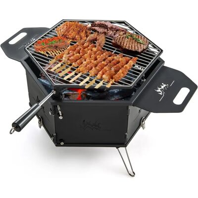 Costway Parrilla de Carbón Portátil 3 en 1 - Duradera, Plegable, Versátil Costway Parrilla de Carbón Portátil 3 en 1 - Duradera, Plegable, Versátil