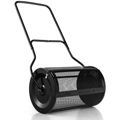 Costway Épandeur de Compost de Jardin - 60,5cm, 76L - Outil d'Engrais - Publicité Costway Épandeur de Compost de Jardin - 60,5cm, 76L - Outil d'Engrais - Publicité