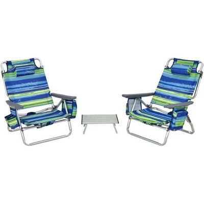 Costway - Ensemble camping - Bleu - Aluminium - Mobilier d’extérieur - Publicité Costway - Ensemble camping - Bleu - Aluminium - Mobilier d’extérieur - Publicité