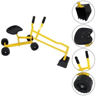 Costway Excavadora para Niños - Amarillo - A partir de 3 años - Duradero y versátil Costway Excavadora para Niños - Amarillo - A partir de 3 años - Duradero y versátil