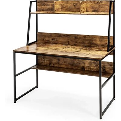 Escritorio de oficina Costway con estantería - 120cm Mesa multifuncional Escritorio de oficina Costway con estantería - 120cm Mesa multifuncional