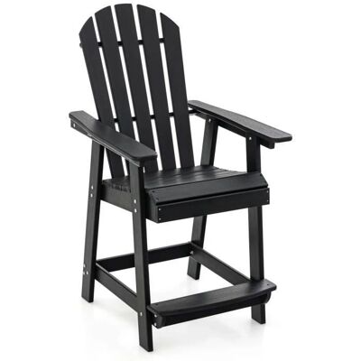 Costway Taburete de Bar HDPE - Asiento Ancho, Resistente a la Intemperie Costway Taburete de Bar HDPE - Asiento Ancho, Resistente a la Intemperie