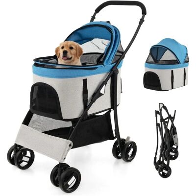 Costway 3-in-1 Niebieski Pet Stroller Costway 3-in-1 Niebieski Pet Stroller