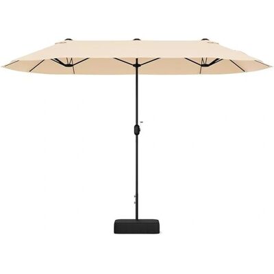 Costway - Parasol double 340 cm - Parasol de jardin - Publicité Costway - Parasol double 340 cm - Parasol de jardin - Publicité