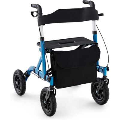 Costway Rollator - Aluminium - Opvouwbaar - 160 kg - Rollator Costway Rollator - Aluminium - Opvouwbaar - 160 kg - Rollator