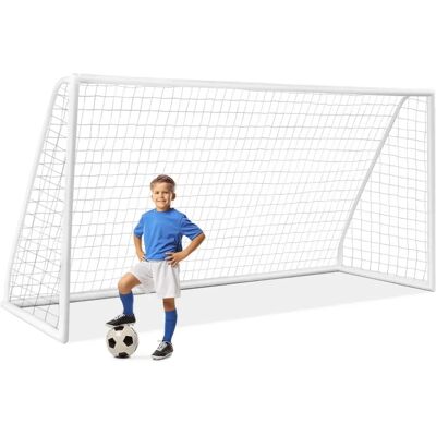 Costway - 365 x 120 x 182 cm - rama PVC - bramka do piłki nożnej Costway - 365 x 120 x 182 cm - rama PVC - bramka do piłki nożnej