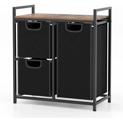 Costway - 3-Compartement - Verwijderbare Zakjes - Wasmand Costway - 3-Compartement - Verwijderbare Zakjes - Wasmand