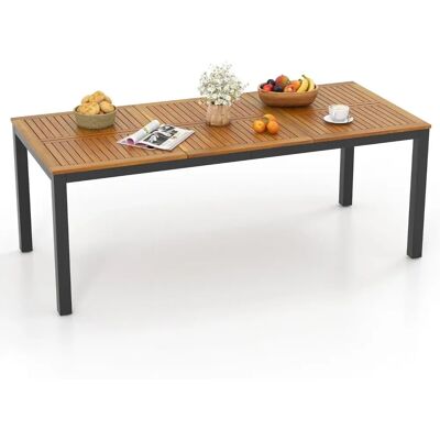 Costway - Gartentisch-200x90-Akazien - Akazienholz - 200x90x75 - Outdoor Table Costway - Gartentisch-200x90-Akazien - Akazienholz - 200x90x75 - Outdoor Table
