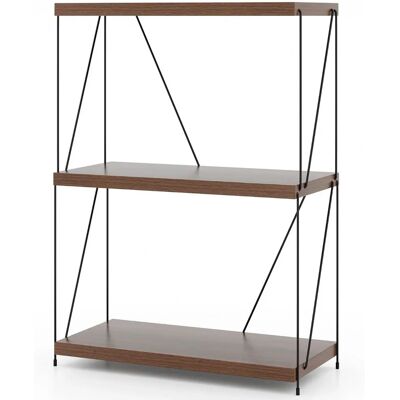 Estante de Metal Costway - Estilo Vintage Industrial - 3 Niveles - Libros, Decoraciones Estante de Metal Costway - Estilo Vintage Industrial - 3 Niveles - Libros, Decoraciones