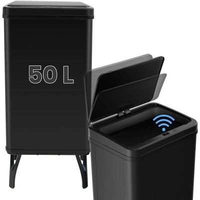 Costway - 50L Sensor - Acier inoxydable - Poubelle - Publicité Costway - 50L Sensor - Acier inoxydable - Poubelle - Publicité