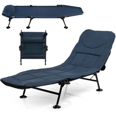 Costway - Foldbar Campingbed - Blå - Campingbed Costway - Foldbar Campingbed - Blå - Campingbed