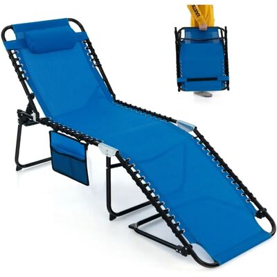 Costway - Lounge - Marineblau - Sun Lounger Costway - Lounge - Marineblau - Sun Lounger