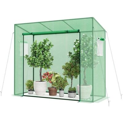 Costway - Serre de Jardin - 200x77x169 cm - housse PE - Serre - Publicité Costway - Serre de Jardin - 200x77x169 cm - housse PE - Serre - Publicité
