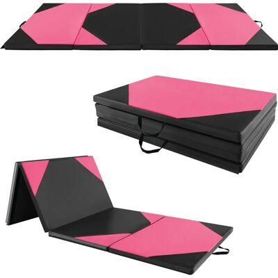 Costway - Folding 4 panneaux - Rose - 5 cm EPE - Tapis de gymnastique - Publicité Costway - Folding 4 panneaux - Rose - 5 cm EPE - Tapis de gymnastique - Publicité