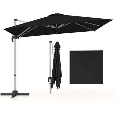 Parasol cuadrado de 3 m de Costway - Resistente a rayos UV, rotación 360° Parasol cuadrado de 3 m de Costway - Resistente a rayos UV, rotación 360°