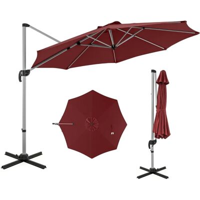 Sombrilla exterior Costway de 339 cm, rotación de 360°, inclinación ajustable - Sombrilla de jardín Sombrilla exterior Costway de 339 cm, rotación de 360°, inclinación ajustable - Sombrilla de jardín