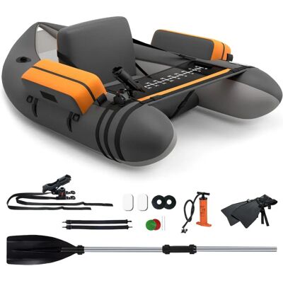 Costway - Anglerboot - Grau - Aufblasbares Boot Costway - Anglerboot - Grau - Aufblasbares Boot