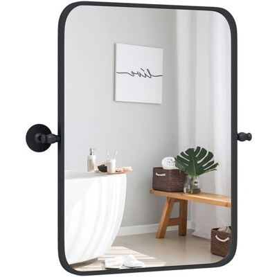 Costway Miroir Rectangulaire Pivotant - 76,5 x 56 cm - miroir mural rectangulaire - miroir - Publicité Costway Miroir Rectangulaire Pivotant - 76,5 x 56 cm - miroir mural rectangulaire - miroir - Publicité