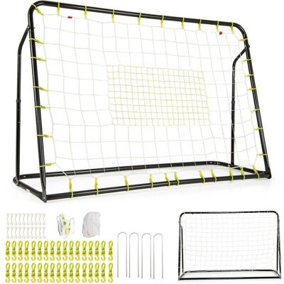 Costway Portería de fútbol 2 en 1 Ángulo ajustable - Juego exterior Costway Portería de fútbol 2 en 1 Ángulo ajustable - Juego exterior