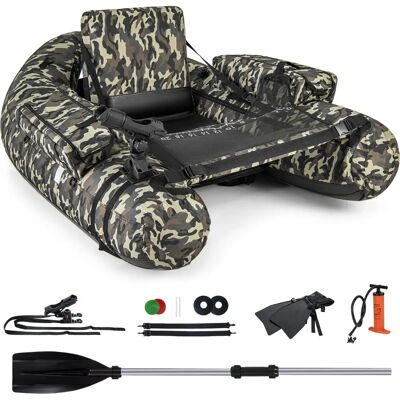 Costway - PêcheGonflable - Camouflage - 150 kg - Bateau de pêche gonflable - Publicité Costway - PêcheGonflable - Camouflage - 150 kg - Bateau de pêche gonflable - Publicité