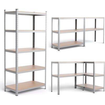Costway - 5 Niveles - Acero sin tornillos - 175 kg - Estantería Costway - 5 Niveles - Acero sin tornillos - 175 kg - Estantería