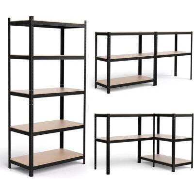 Costway - 91x46x183CM - 5-Nivel - Sin tornillos - Estantería Costway - 91x46x183CM - 5-Nivel - Sin tornillos - Estantería