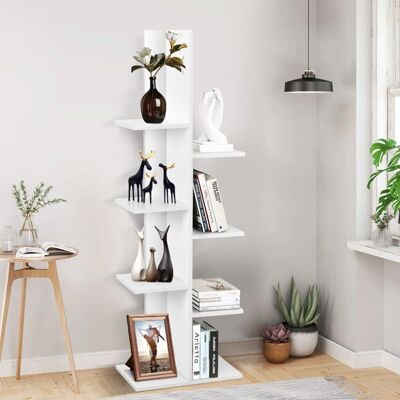 Estantería blanca de 8 niveles de Costway - Estantería, Vitrina, Soporte para plantas Estantería blanca de 8 niveles de Costway - Estantería, Vitrina, Soporte para plantas