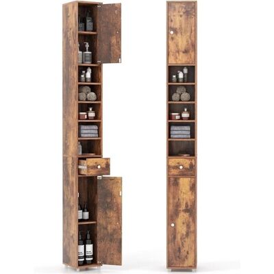 Costway - Colonne Salle de Bain - 20x20x180 cm - MDF - Storage cabinet - Publicité Costway - Colonne Salle de Bain - 20x20x180 cm - MDF - Storage cabinet - Publicité