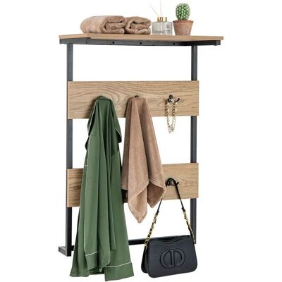 Costway - 6 Hooks with Shelf - Metal Frame - Perchero de pared Costway - 6 Hooks with Shelf - Metal Frame - Perchero de pared