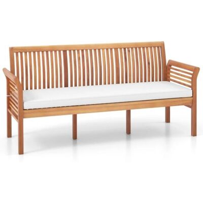 Costway - Terrassenholzbank - 147 cm breedte - Tuinbank Costway - Terrassenholzbank - 147 cm breedte - Tuinbank