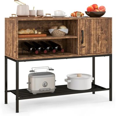 Costway - Buffet - Porte-bouteilles - Espace de rangement - Buffet - Publicité Costway - Buffet - Porte-bouteilles - Espace de rangement - Buffet - Publicité