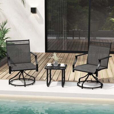 Costway - NP11422GR-2 - Grey - Outdoor chair - Publicité Costway - NP11422GR-2 - Grey - Outdoor chair - Publicité
