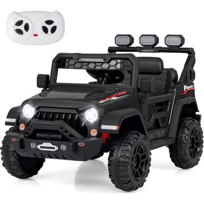 Costway - 12V Kids Car - Negro - 3 Velocidades - Coche eléctrico Costway - 12V Kids Car - Negro - 3 Velocidades - Coche eléctrico