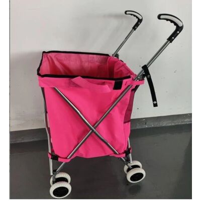 Chariot de Courses Pliant Compact - Cadre en Acier X 54KG Capacité - Publicité Chariot de Courses Pliant Compact - Cadre en Acier X 54KG Capacité - Publicité