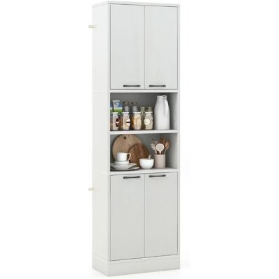 Costway - 190cm Cabinet - 2 Türen - 2 Regale - Aufbewahrung Costway - 190cm Cabinet - 2 Türen - 2 Regale - Aufbewahrung