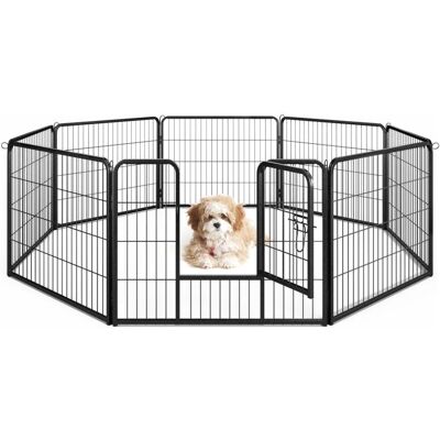 Costway - Jaula para Perros de 8 Paneles Costway - Jaula para Perros de 8 Paneles