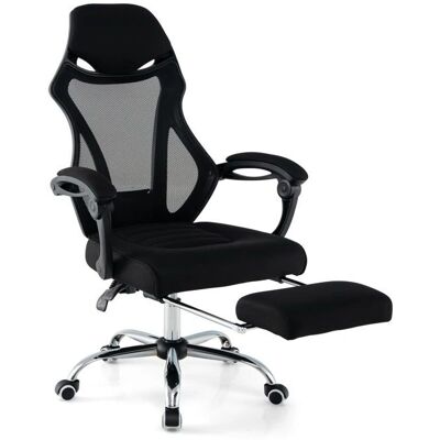 Costway - Ergonomic Mesh - Noir - Repose-pieds - Chaise de bureau - Publicité Costway - Ergonomic Mesh - Noir - Repose-pieds - Chaise de bureau - Publicité