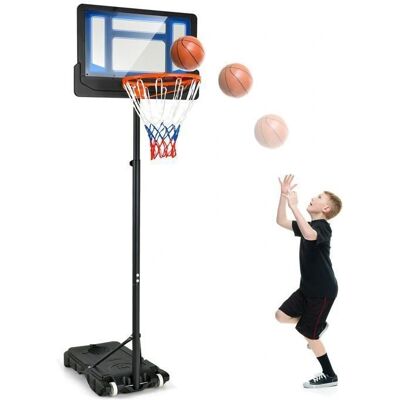 Costway Panier de basket extérieur réglable - Hauteur 132-250 cm - Base 25 kg eau/sable - Roues - Panier de basket - Publicité Costway Panier de basket extérieur réglable - Hauteur 132-250 cm - Base 25 kg eau/sable - Roues - Panier de basket - Publicité