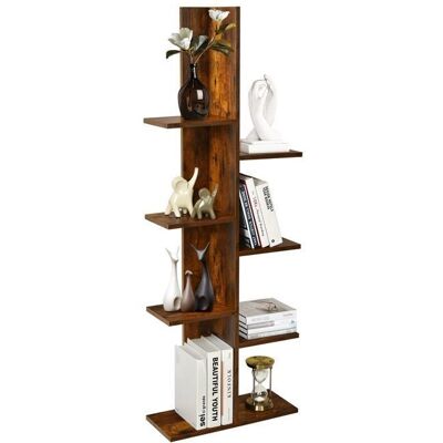 Costway - Tree-8Shelf - Bibliothèque - Publicité Costway - Tree-8Shelf - Bibliothèque - Publicité