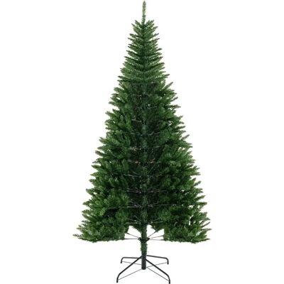 Costway Sapin de Noël artificiel 240 cm avec éclairage pour coin 270° Noël Vert - Publicité Costway Sapin de Noël artificiel 240 cm avec éclairage pour coin 270° Noël Vert - Publicité